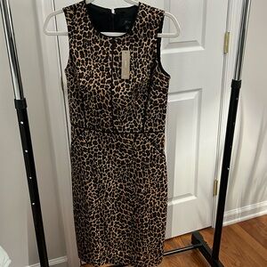 JCrew Leopard Sheath Dress